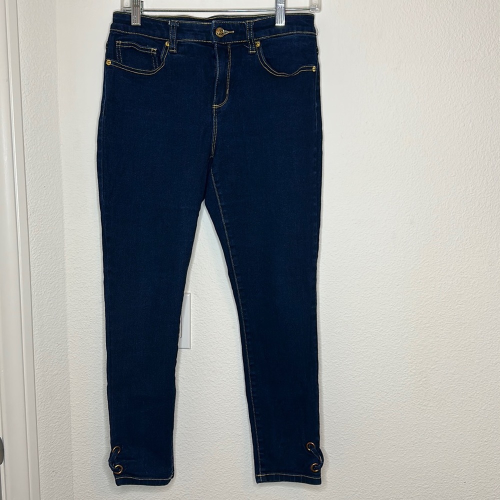 EUC Michael Kors Izzy Skinny dark blue denim